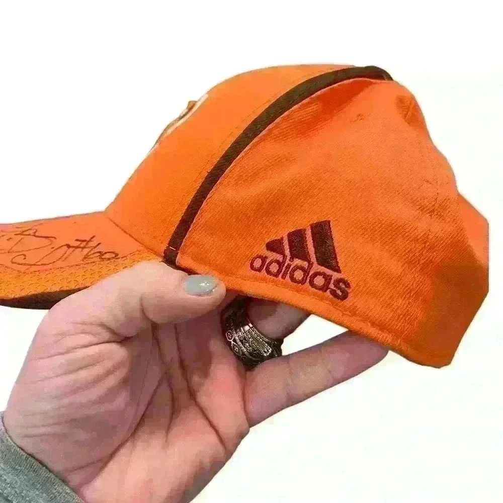 Adidas fitted Bowling Green Falcons baseball cap hat signed signature casual